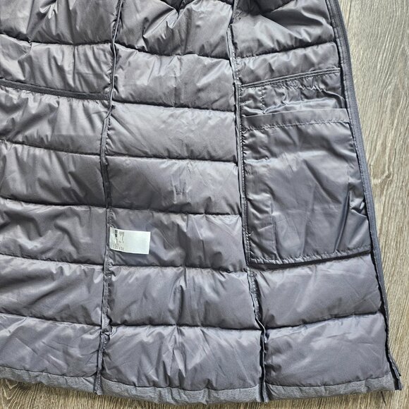 UNIQLO Gray Long Hooded Puffer Coat XL NWOT - Picture 8 of 11